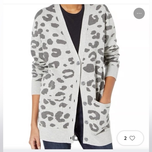 NWOT Daily Ritual Leopard Print Tunic Length Cardigan - Picture 6 of 6